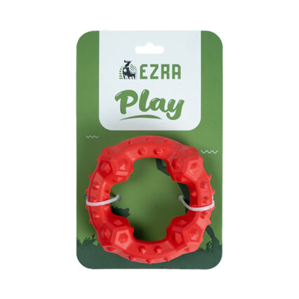 Ezra Play Rubber Spiky Big Ring Dog Chew Toy