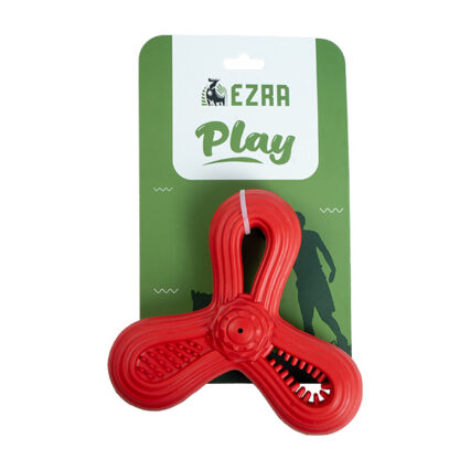 Ezra Play Rubber Triangle Dart Dog Chew Toy