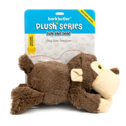 Barkbutler Boh The Bear – Squeaky & Plush Dog Toy