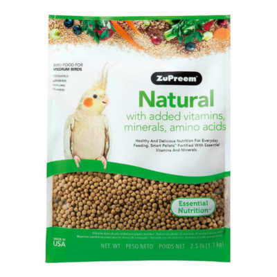 ZuPreem Natural with Vitamins, Minerals & Amino Acids Medium Bird Food