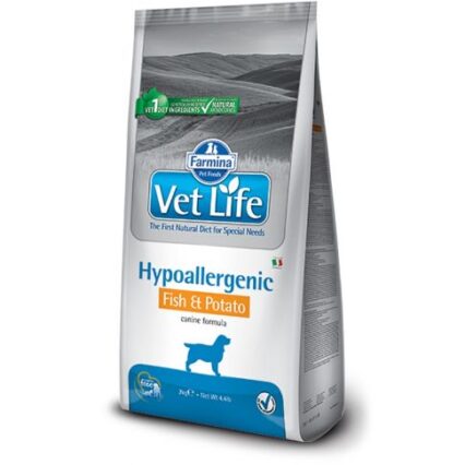Vet Life Natural Diet Dog Food Hypoallergenic Fish & Potato