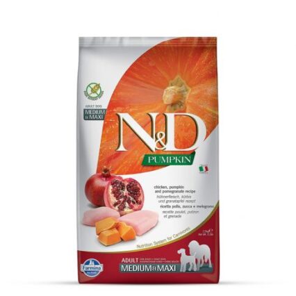 Farmina N&D Grain Free Pumpkin Chicken & Pomegranate Medium & Maxi Breed Adult Dry Dog Food