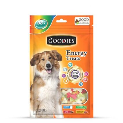 Goodies Energy Treats Cut Bone Orignal, Lamb, Chlophyll & Chicken Liver Flavour Dog Dental Treat