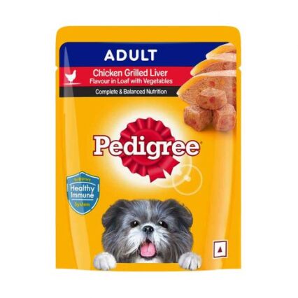 Pedigree Adult Chicken Grilled Liver in Loaf with Vegetables Wet Dog Food