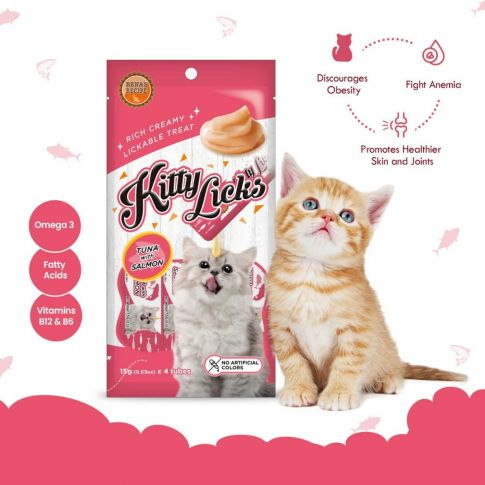 Kitty Licks Tuna With Salmon Cat Treat - Image 2